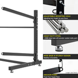 LotFun Kayak Storage Rack, Freestanding Heavy Duty Adjustable Kayak Stand Indoor Outdoor Storage Rack Garage, with Wheels and Foot Pad, for Kayaks, SUPs, Canoes, Surfboard(2 Levels) LotFun