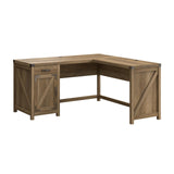kathy ireland Home by Bush CGD160RCP-03 60-Inch L-Shaped Desk with Drawer, Reclaimed Pine Bush Business Furniture