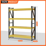 IYANEN 4000LBS Storage Shelves Heavy Duty, 48" W Metal Garage Shelving Units, 4 Tier Adjustable Shelf, Garage Storage Shelves Rack, Industrial Shelving for Warehouse, Basement,48" W x 20" D x 79" H IYANEN