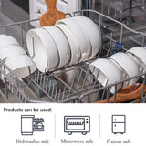 DELLING Ultra-Strong 22 Ounce Soup Bowls, Cereal Bowl, 6 inch Bowls Set, White Ceramic Bowls, White Bowls for Kitchen, Snack Rice Pasta Salad Oatmeal, Set of 6, Dishwasher & Microwave Safe DELLING