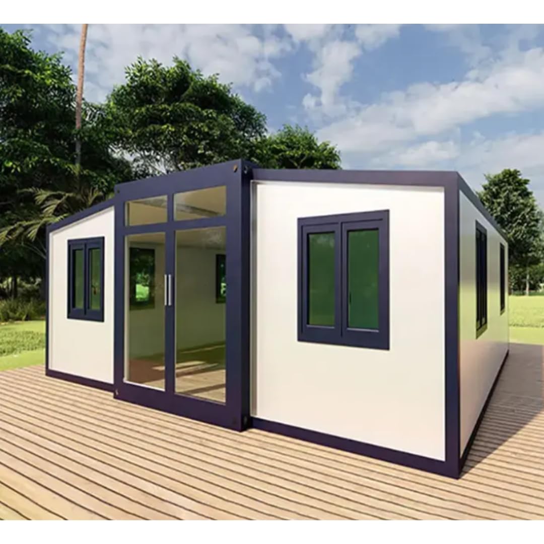 EcoHaven Semi-furnished, All Amenities, Tiny House, Container Homes Prefabricated, Modular Home, Portable House, Prefab Tiny Homes (40ft x 20ft) - WoodArtSupply