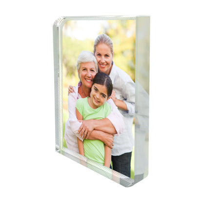 YGFRSTO Crystal Sublimation Blanks Sublimation Glass for Custom Picture Photo Frame, Award Plaque, Crystal Tabletop Decor, in-Loving Memory Sublimatin Printing Products (Rectangle)