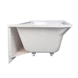 Kingston Brass VTAP603222L Aqua Eden 60-Inch Acrylic Alcove Tub with Left Hand Drain Hole, L 60" x W 32" x H 21-5/8"D, White Kingston Brass