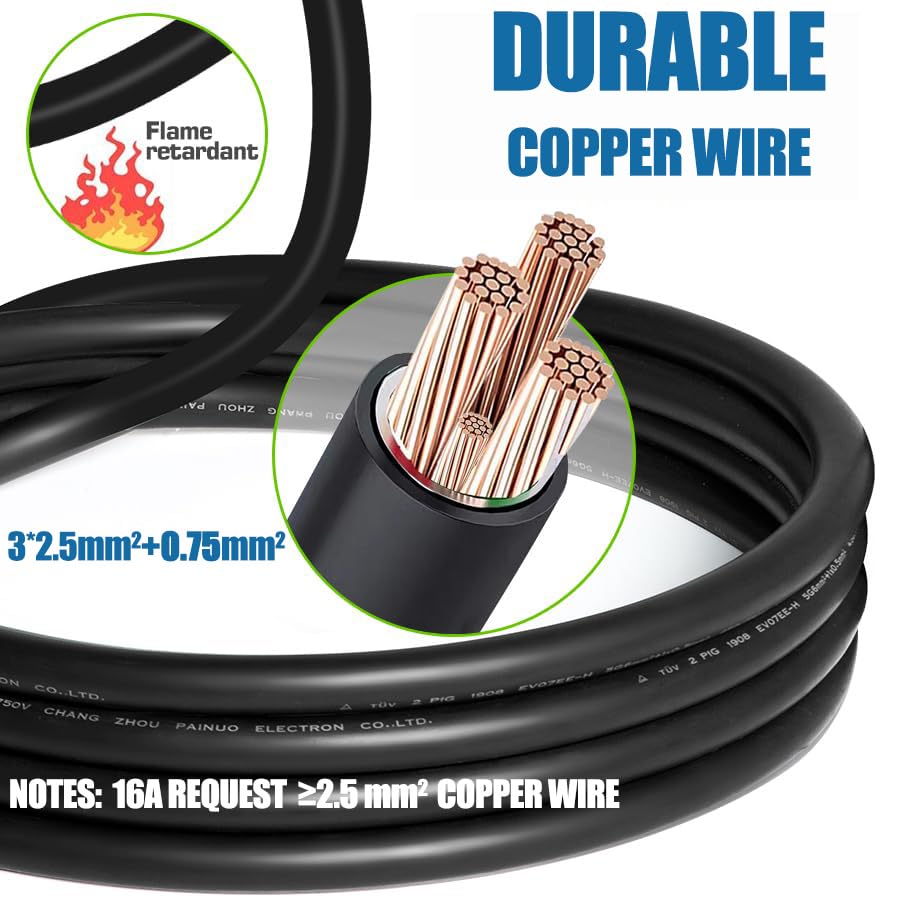 ENERGYGENIE EV Charger, 16Amp 110V/240V Portable Level 1 Level 2 Electric Vehicle Charging Station with NEMA 6-20 Plug & NEMA 5-15 Adapter for J1772 Electric Cars ENERGYGENIE