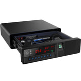 Z ZLJUAN Slide-Away Pistol Handgun Quick Access Gun Drawer Safe with LCD Display of Temp,Humidity,Time,Low Battery Warning,Unlock State for Nightstand Bedside Home Z ZLJUAN