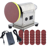 Resin Polishing Kit, Jewelry Polisher Sander w/ 7-Gear Speed Control & 25x Sandpaper, Epoxy Resin Art Crafts Coaster Polish, Wood Stone Metal Sanding Grinding Machine, Small Projects Mefape