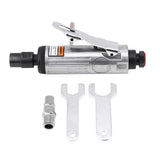 Air Die Grinder Kit, 1/4 Inch Pneumatic Extended Straight Air Die Grinder Kit Polishing Engraving Tool 90PSI Keenso