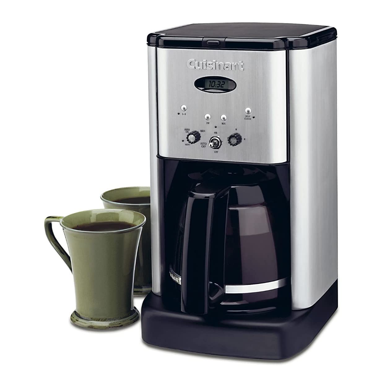 Cuisinart DCC-1200P1 Brew Central 12-Cup Programmable Coffeemaker Coffee Maker, Carafe, Brushed Chrome