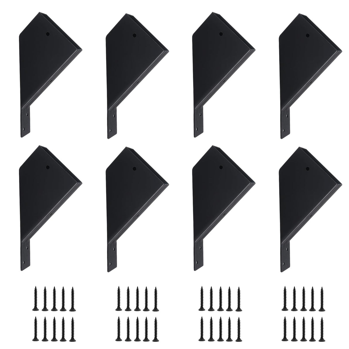 8 Pcs Pergola Brackets, 45-Degree Angle Bracket. Specially for Reinforcing Pergolas and Gazebos. Fits 2" x 4" Lumber. with Drainage Holes Pergola Bracket Kit . Build a Stable Pergola Easily XIHUWZ