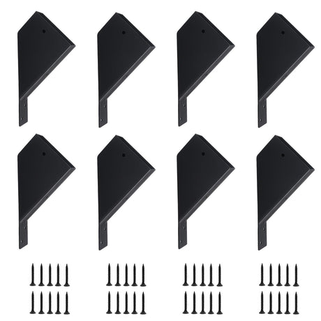 8 Pcs Pergola Brackets, 45-Degree Angle Bracket. Specially for Reinforcing Pergolas and Gazebos. Fits 2" x 4" Lumber. with Drainage Holes Pergola Bracket Kit . Build a Stable Pergola Easily XIHUWZ