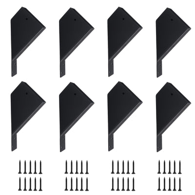 8 Pcs Pergola Brackets, 45-Degree Angle Bracket. Specially for Reinforcing Pergolas and Gazebos. Fits 2" x 4" Lumber. with Drainage Holes Pergola Bracket Kit . Build a Stable Pergola Easily