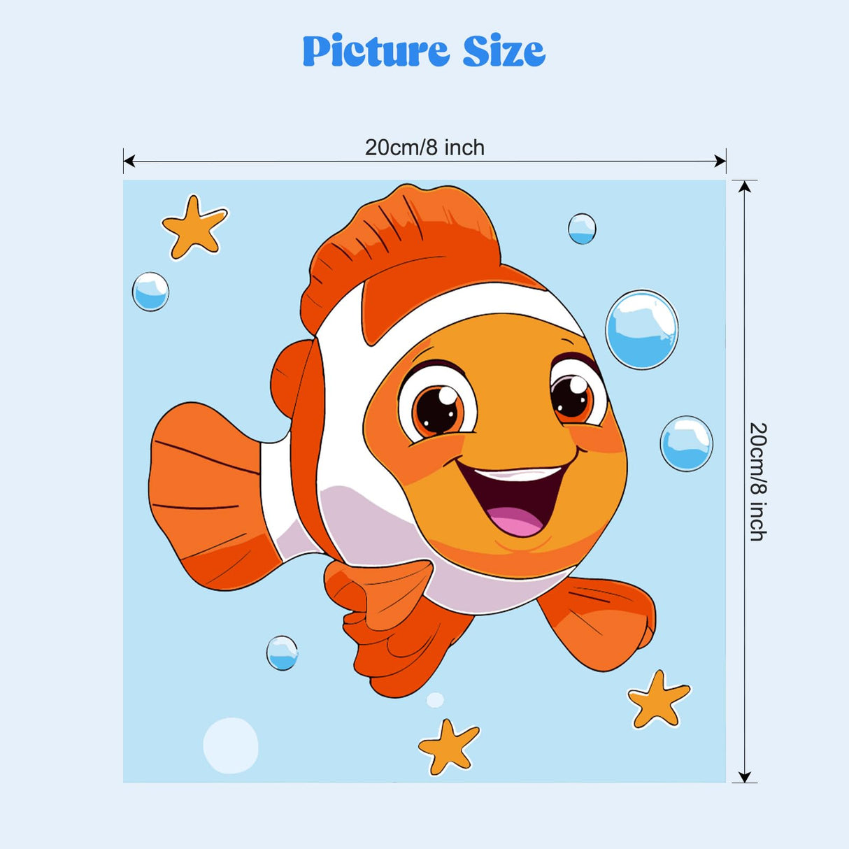 MXJSUA 4 Pack Cute Animals Paint by Numbers Kit with Framed Canvas for Ages 6-12 Kids, Shark Paint by Numbers Kits for Children Beginners, Acrylic Oil Painting for Home Wall Decor Gift (8x8 inch) MXJSUA