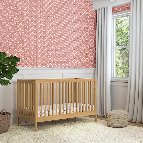 DaVinci Birdie 3-in-1 Convertible Crib, Honey, Easy Assemble, Greenguard Gold Certified