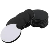 HEIHAK 100 PCS 2.75 Inch Sublimation Blank Car Coasters, Round Circular Opening Blank Sublimation Coasters, Heat Transfer Blank Sublimation Cup Coasters for DIY Craft Printing Thermal Sublimation HEIHAK
