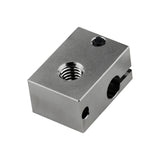 POLISI3D 500℃ High Temperature Plated Copper Heater Block Compatible with PT100 Cartridge Sensor Version V6 Hotend Titan Aero Extruder Prusa i3 MK3 MK3S 3D Printer (Copper) POLISI3D