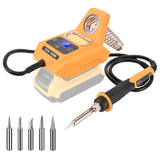 Cordless Soldering Iron for Dewalt 20V Max Battery,Digital LCD Display Soldering Station,Fast Heating Up Portable Soldering Iron for DIY, Appliance Repair,Wire Welding (Battery Not Included) LuckySlycyc
