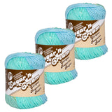 3 Pack 100% Cotton Yarn - Size 4 Medium Weight - Perfect for Crafting, Clothing, Accessories and More! Craft County