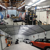 10 Pack 4FT Linkable LED Utility Light Fixture, 4400lm, 42W, 5000K Daylight for Workshop, Garage, Hanging or Surface Mount, with Power Cord, ETL hykolity