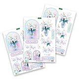 Katy Sue Designs Thinking of You 3D Die Cut Decoupage Collection for Card Making Supplies. Contains 12 Sheets of Katy Sue Die Cut Decoupage Featuring Lavender, Lillies, Hydrangea, and Roses Katy Sue