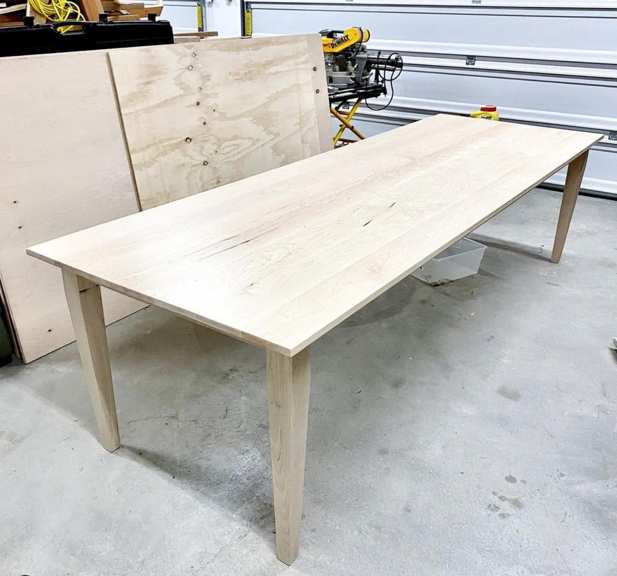 CAROLINA LEG CO. Maple Tapered Dining Legs - Handmade in USA - 3 x 3 x 29 - Set of 4 Wood Table Legs CAROLINA LEG CO.