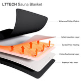 LTTECH Portable Infrared Sauna Blanket for Home Relaxation Far Infrared Sauna Blanket Infrared Blanket Sauna with 86–158 °F Temp Range LTTECH