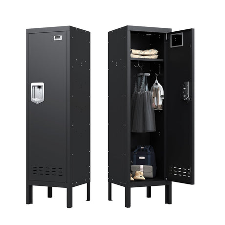 BUTISOW Metal Cabinet Home Office Storage, Lockable Steel Locker with Door, 54" Height, Multi-Purpose for Home, Office, Gym, School, Garage BUTISOW