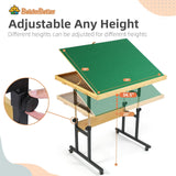 BuilderButler Dual-Layer 25"x34" Adjustable Puzzle Table,3-Tilting-Angle Adjustable Table with 4 Drawers and Cover,Ideal for Puzzle Enthusiasts BuilderButler