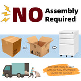 Approgreent Mobile File Cabinet for Home Office, Lockable 3 Drawer Filing Cabinet with Wheels for A4-Size/Letter-Size/Legal-Size, Fully Assembled Except Casters, White Approgreent