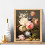 Natuyalo Paint by Numbers for Adults - DIY Adult Paint by Number Kits Painting on Canvas Flowers in Vase Painting by Numbers for Beginners, Plant Art Craft Kits for Adults (16x20 Inch) Natuyalo