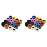 Ciieeo 32 Rolls Embroidery Floss Winder Cross Embroidery Crewel Wool Yarn Stationary Neon Embroidery Floss Beads for Jewelry Making Multicolor Yarn Embroidery Kit Thread Friendship Ciieeo