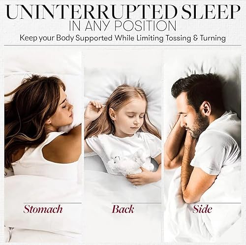 Beckham Hotel Collection Bed Pillows Standard/Queen Size Set of 2 - Original Soft Down Alternative Pillow for Sleeping - Soft Support for Back, Stomach or Side Sleepers Beckham Hotel Collection