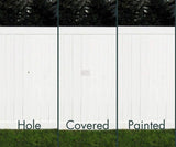 Guppyhill Vinyl Siding Repair Kit, Cover Any Cracks, Holes, or Blemishes on Vinyl Siding (12 Patches) Guppyhill