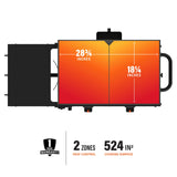 Blackstone 28 Inch Original Omnivore Griddle 2206, Blackstone 2 Burner Griddle Outdoor Flat Top Grill, Propane Portable Gas Grill BLACKSTONE