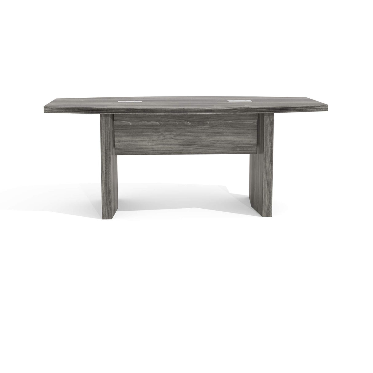 Safco Mayline Aberdeen 6' Boat Shape Conference Table, Gray Steel Tf, Model:ACTB6LGS Safco
