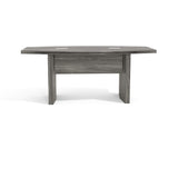 Safco Mayline Aberdeen 6' Boat Shape Conference Table, Gray Steel Tf, Model:ACTB6LGS Safco