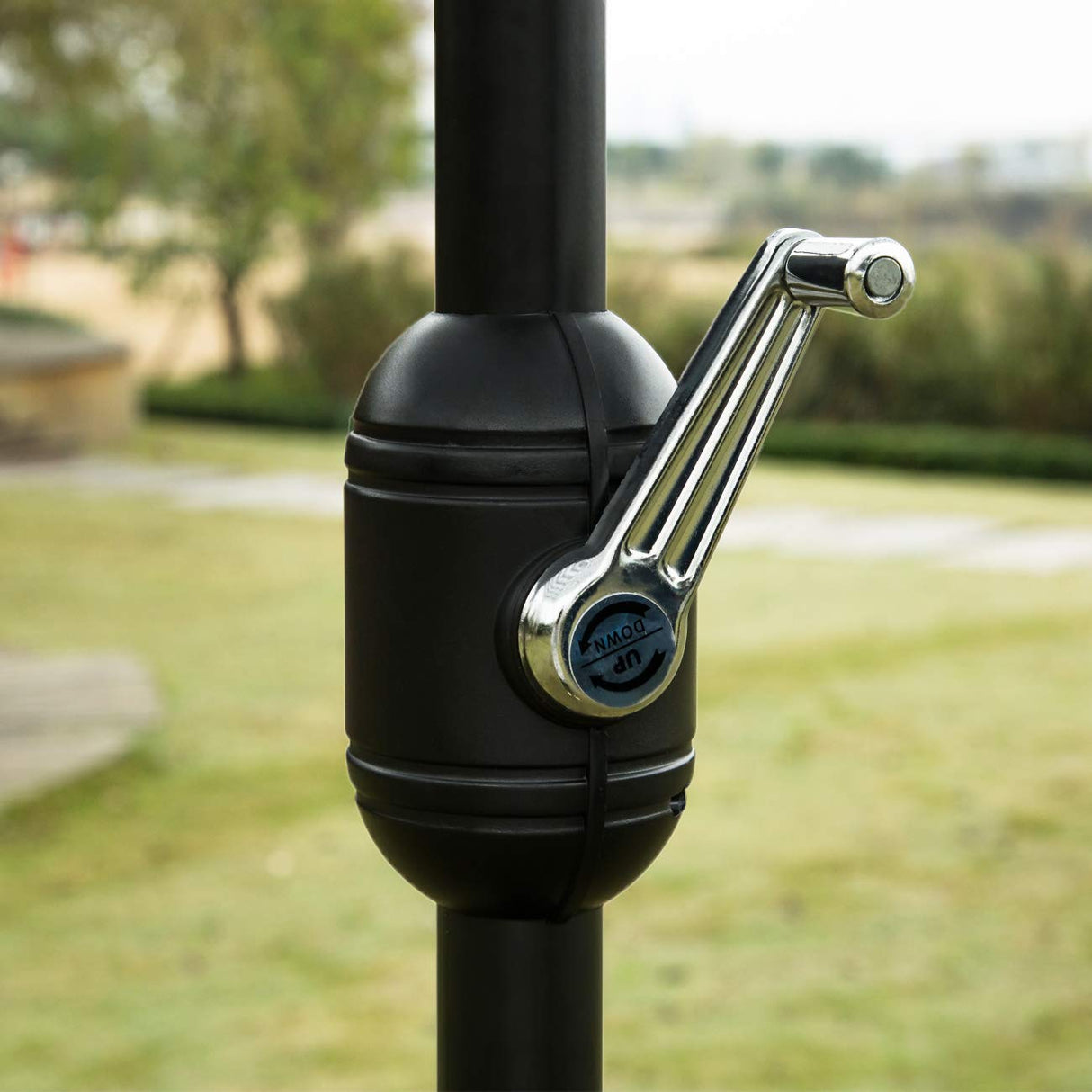 Sunnyglade 9' Patio Umbrella Outdoor Table Umbrella with 8 Sturdy Ribs (Teal Blue) Sunnyglade