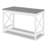 Alera ALEWSF4824GY 47.24 in. x 23.62 in. x 29.53 in. Farmhouse Writing Desk - Gray Alera