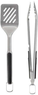 OXO Good Grips Grilling, 3pc Set - Tongs, Turner and Tool Rest, Black OXO