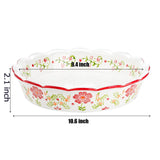 Coloch 2 Pack Ceramic Pie Plate for Baking with Fluted Rim, 9 Inch Round Pie Dish Colorful Floral Pie Pan Deep Quiche Baking Dish for Dessert, Pies, Quiche, Baking, Dishwasher and Microwave Oven Safe Coloch