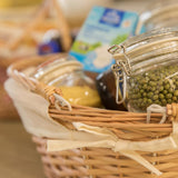 Vintiquewise(TM) QI003055.WF Oval Willow Basket with Double Drop Down Handles Vintiquewise