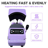 Generic VortriDino 2-in-1 Hat Heat Press Machine Automatic Hat Easy Heat Press Machine for Caps with 2pcs Interchangeable Platens (Kids&Adult) WoodArtSupply