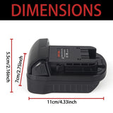 for Dewalt to Milwaukee Battery Adapter, Convert for DeWalt 18v-20v Lithium Batteries to Milwaukee M18 18v Cordless Power Tools Use Echoyee