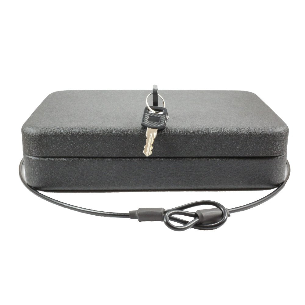 FSDC (Firearm Safety Devices - FSDC-MLC5200 Keyed Steel Lockable Gun Case & Security Box – Heavy-Duty Powder Coated Steel – TSA Approved – Compact for Easy Storage FSDC