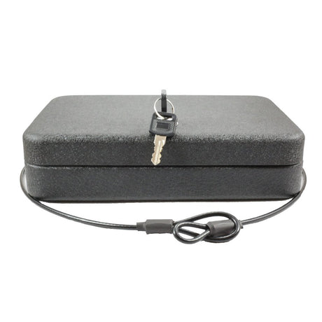 FSDC (Firearm Safety Devices - FSDC-MLC5200 Keyed Steel Lockable Gun Case & Security Box – Heavy-Duty Powder Coated Steel – TSA Approved – Compact for Easy Storage FSDC