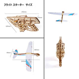 UGEARS Aeroplane Starter Ramp 3D Model Kit - Model Building Kits for Adults Teenagers - Laser Cut 3D Puzzle Wooden Construction Kit Creative 3D Wooden Puzzle Adults Model Making Set Without Glue UGEARS