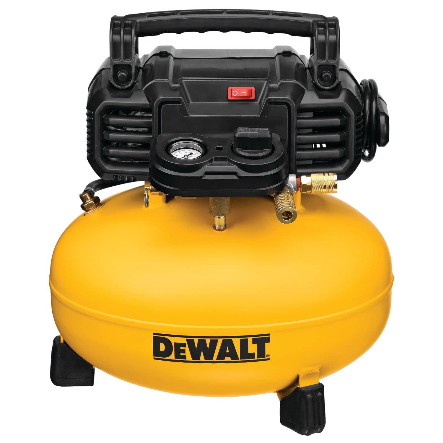 DEWALT DWFP1KIT 18 Gauge Brad Nailer and 6 Gallon Oil-Free Pancake Air Compressor Combo Kit - WoodArtSupply