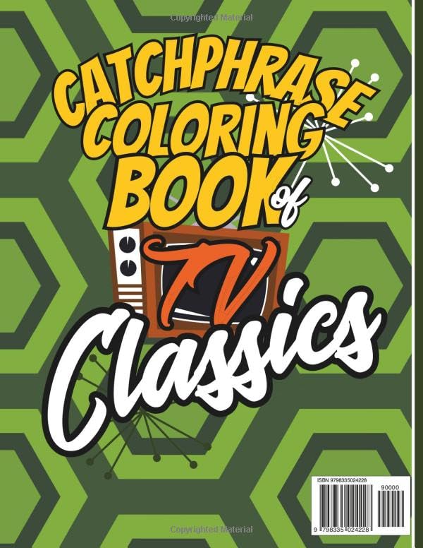 Catchphrase Coloring Book: TV Classics WoodArtSupply