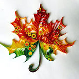 MerainMe Maple Leaves Paper Quilling Kit Paper Quilling Craft Great for DIY Learning Class, Home Decoration, Birthday Gift. It's Suitable for Children and Craftsmen. MerainMe