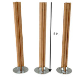 25 Set Wood Candle Wicks Cross Shape 4x0.4inch / 100x10mm, Cross Wooden Wicks w/Iron Stands for Soy Candle Making, Natural Wood Wick Core Handmade Candles Phinicco