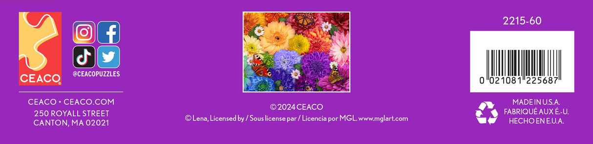 Ceaco - Flower Spectrum - 300 Oversized Piece Jigsaw Puzzle Ceaco